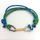 Náramek Sampaoli Express BR-RH-GO-RU blue&green