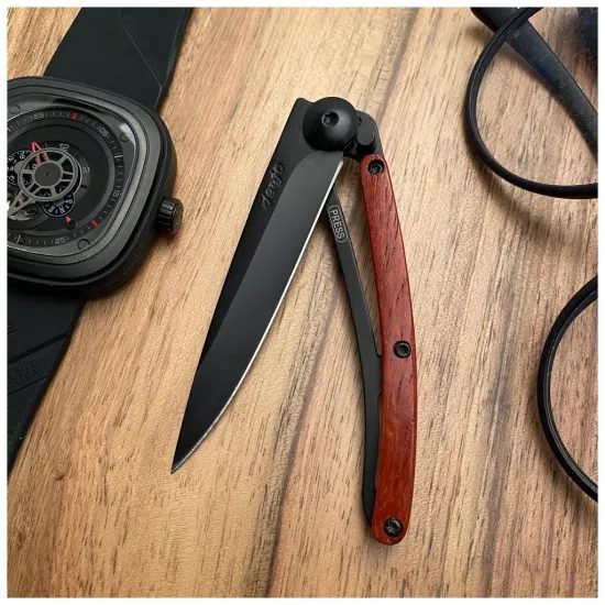 Nůž Deejo 9GB005 coralwood 27g black
