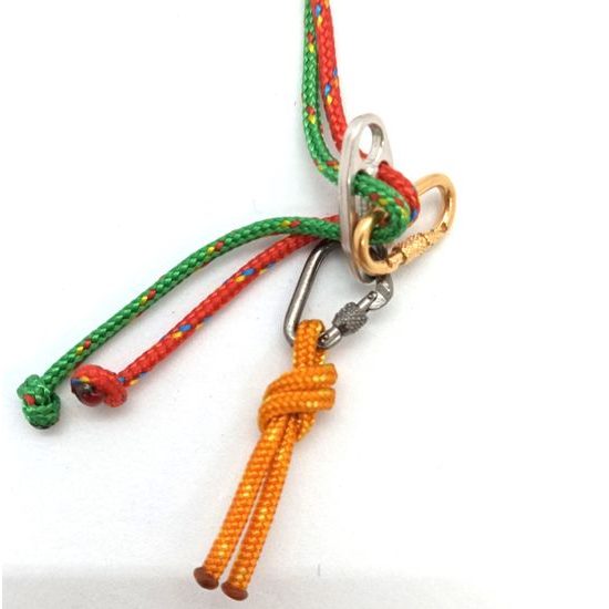 Přívěsek Sampaoli Set Double Rope BR-RH-GO-RU green&red