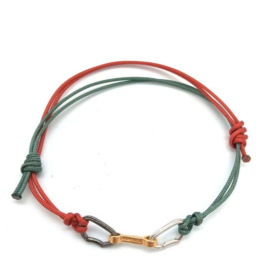 Náramek Sampaoli Mini Express BR-RH-GO-RU green&red