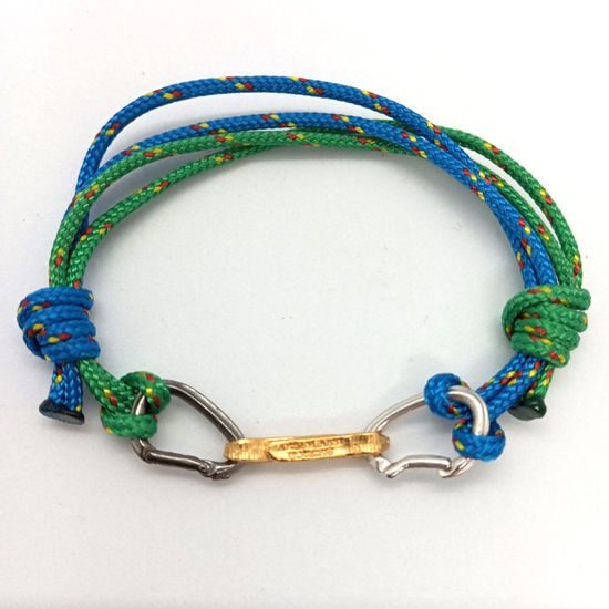 Náramek Sampaoli Express BR-RH-GO-RU blue&green