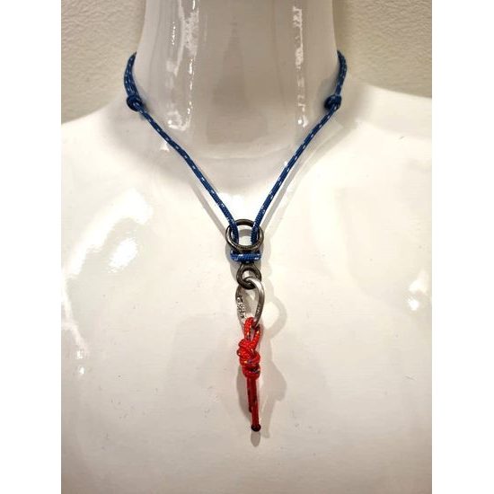 Přívěsek Sampaoli Carabiner & Eight BR-RH-RU red-blue