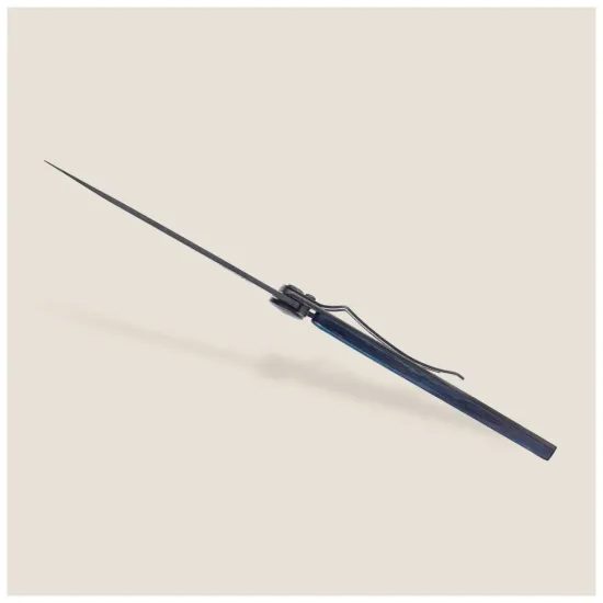 Nůž Deejo 1GB167 Tattoo Black 37g Van Life blue beech