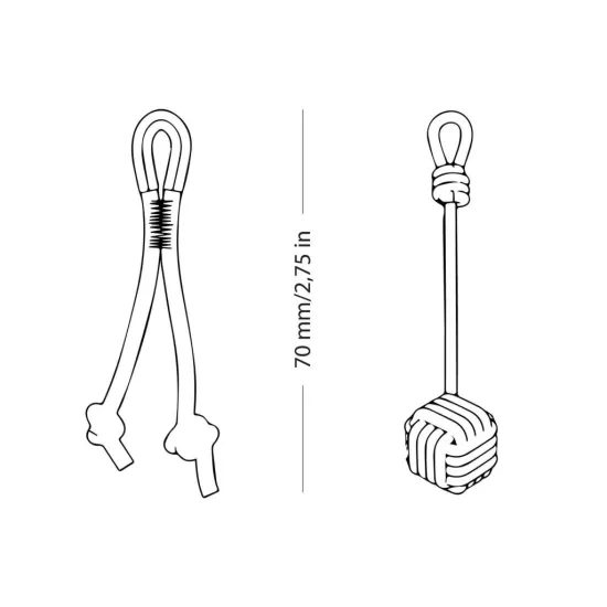 Přívěsek na klíče Fujfuj Knot Monkey fist