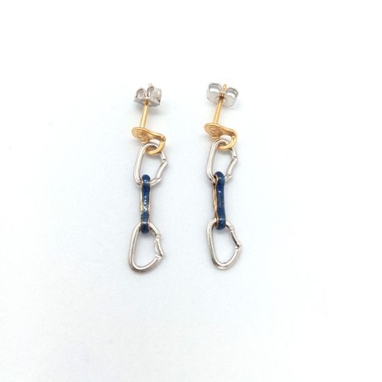 Náušnice Sampaoli Spit & Express BR-GO-RH plated blue