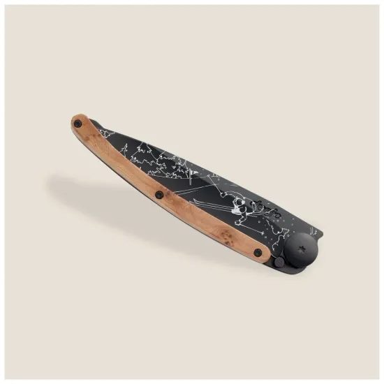Nůž Deejo 1GB116 Tattoo black 37g Juniper wood Ski