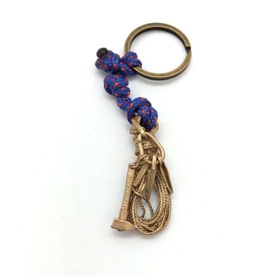Přívěsek na klíče Sampaoli Rope Hammer Rock Piton bronze
