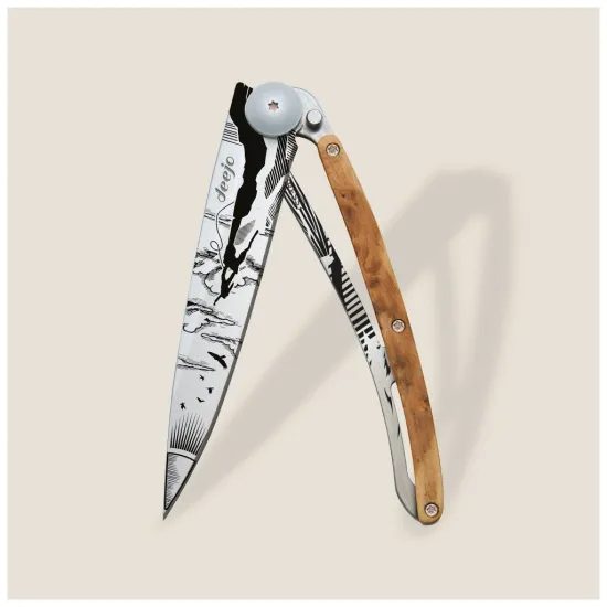 Nůž Deejo 1CB031 Tattoo 37g Juniper wood Climbing