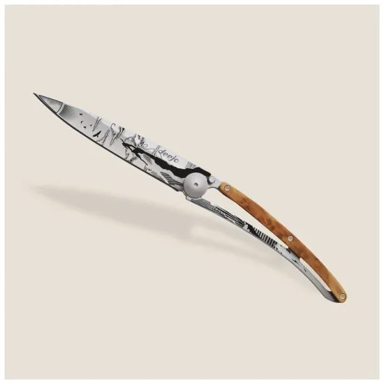 Nůž Deejo 1CB031 Tattoo 37g Juniper wood Climbing