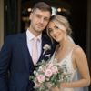 Púdrovo ružová kravata s jemnou štruktúrou