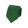 Cravată verde din mătase cu model punctat