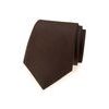 Matná kravata hnedej farby