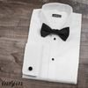 Cămașă smoking Slim Fit, albă prelungită