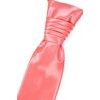 Francúzska kravata hladká lesklá lososová farba