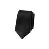 Čierna pánska slim kravata s jemným leskom