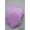 Cravata mov cu patrate argintii