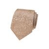 Béžová pánska kravata s kašmírovým vzorom