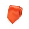 Oranžová jednofarebná kravata