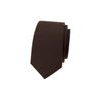 Schmale braune Krawatte