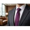 Slivkovo fialová elegantná kravata