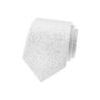 Bílá pánská kravata s ornamenty