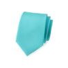 Pánská kravata tyrkysová mat