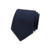 Niebieski matowy krawat dla mężczyzn
