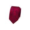 Rote Krawatte mit blauem Kaschmirmuster