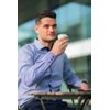 Cămașă Slim în carouri albastră, mânecă lungă