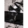 Schwarzes Smoking-Set – Kummerbund, Fliege und Einstecktuch