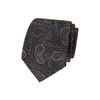 Tmavomodrá pánska kravata s paisley vzorom