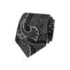 Čierna kravata s výrazným paisley vzorom