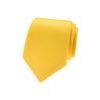 Křiklavě žlutá matná pánská kravata