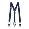Hosenträger Y-Form 3-Clip-Halterung, Dunkelblau