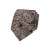 Barna-bézs férfi nyakkendő paisley mintával