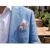 Einstecktuch mit bunten Blumen