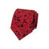 Červená kravata s vianočným motívom
