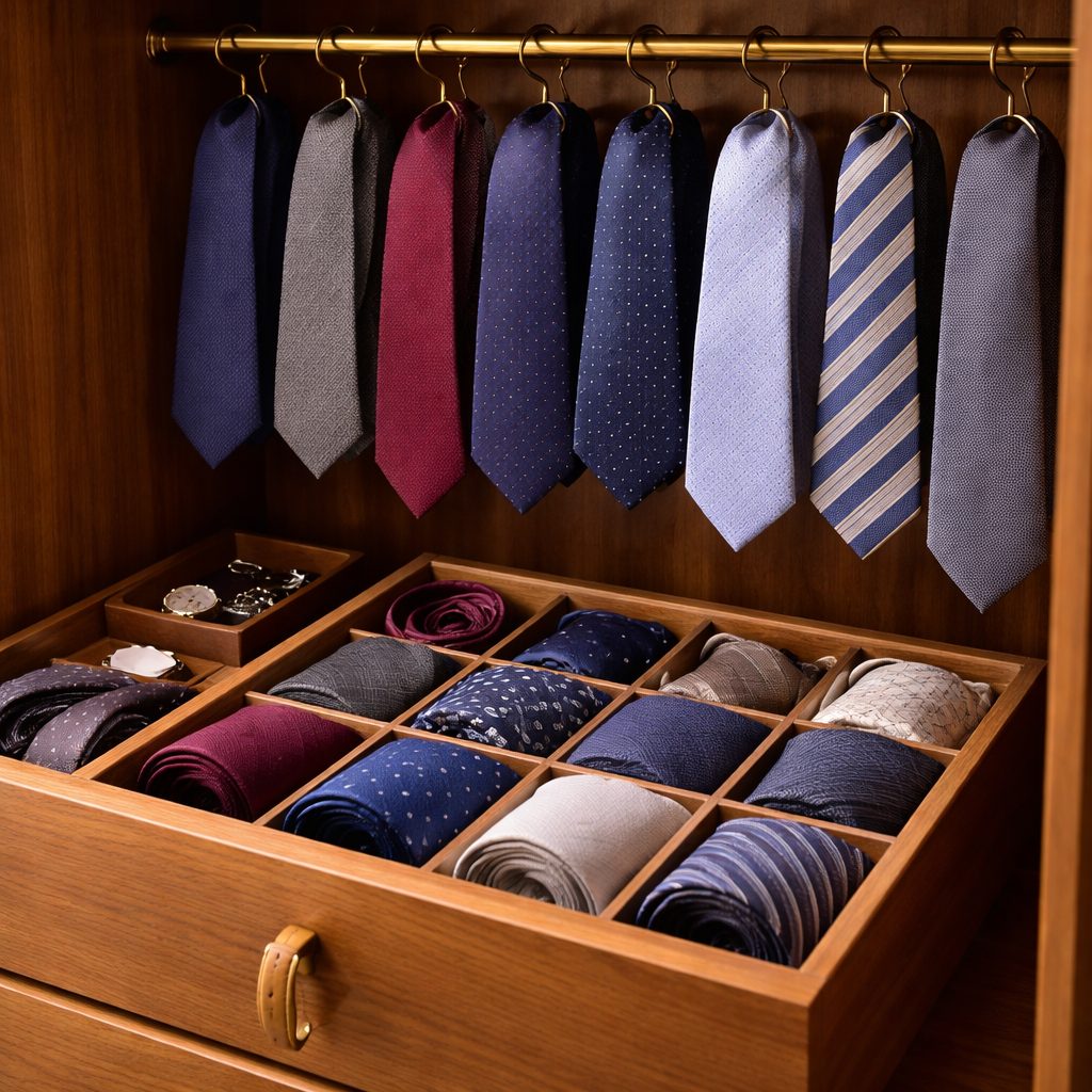 Správne uloženie kravát