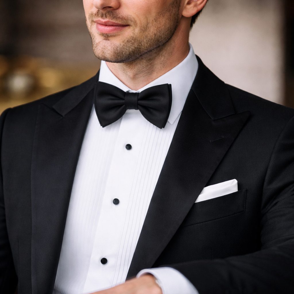 Smokingová košile s motýlkem