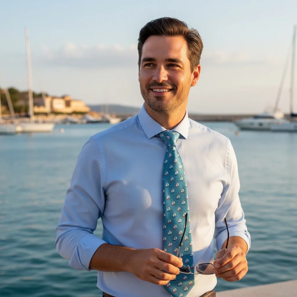 Mann mit einer schicken Krawatte