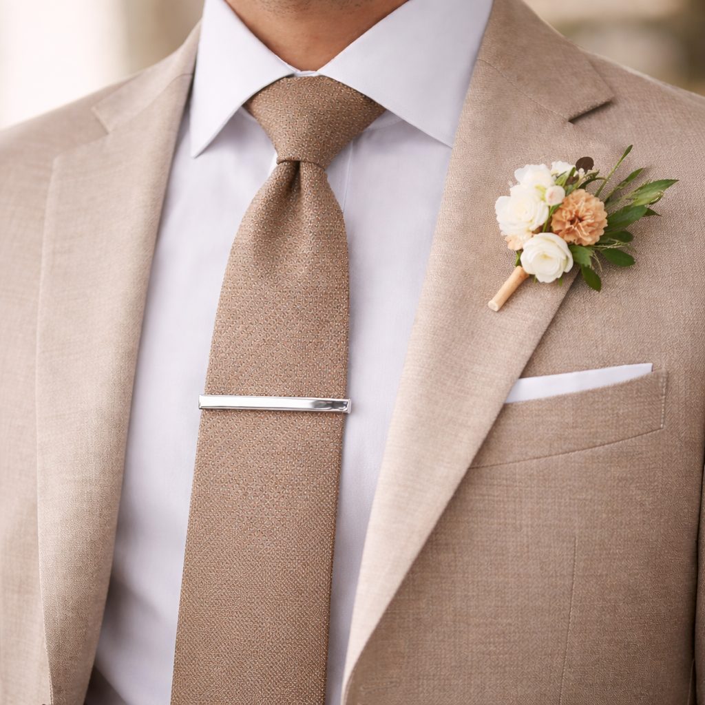 Richtige Position der Krawattennadel