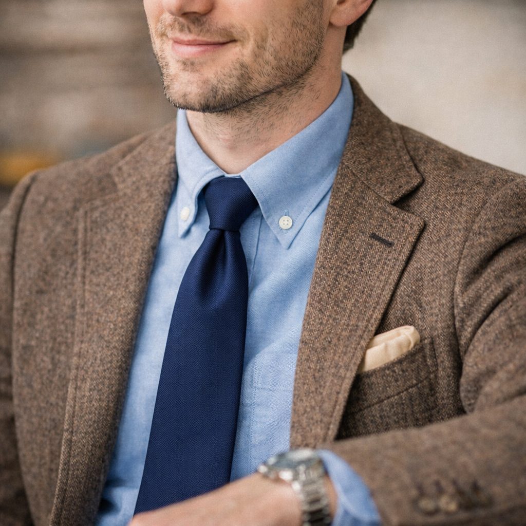 Button-down límeček na pánské košili