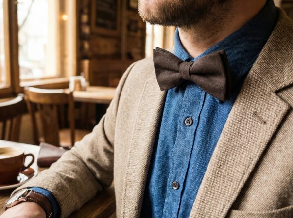 Ako nosiť motýlika v bežnom outfite bez zbytočnej formálnosti