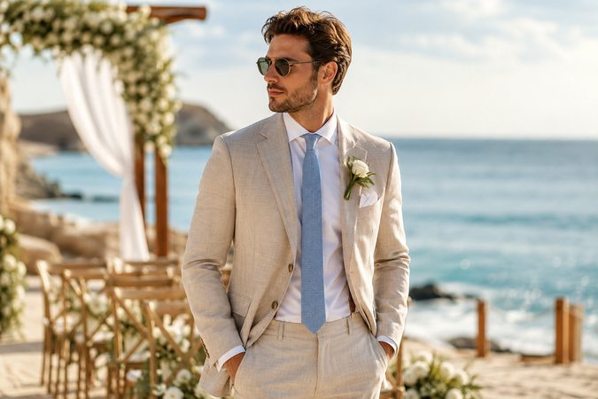 Nuntă pe malul mării: Cum să te îmbraci elegant chiar și în zilele toride de vară