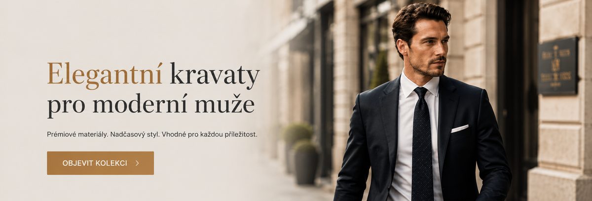 Elegantní muž v moderní kravatě