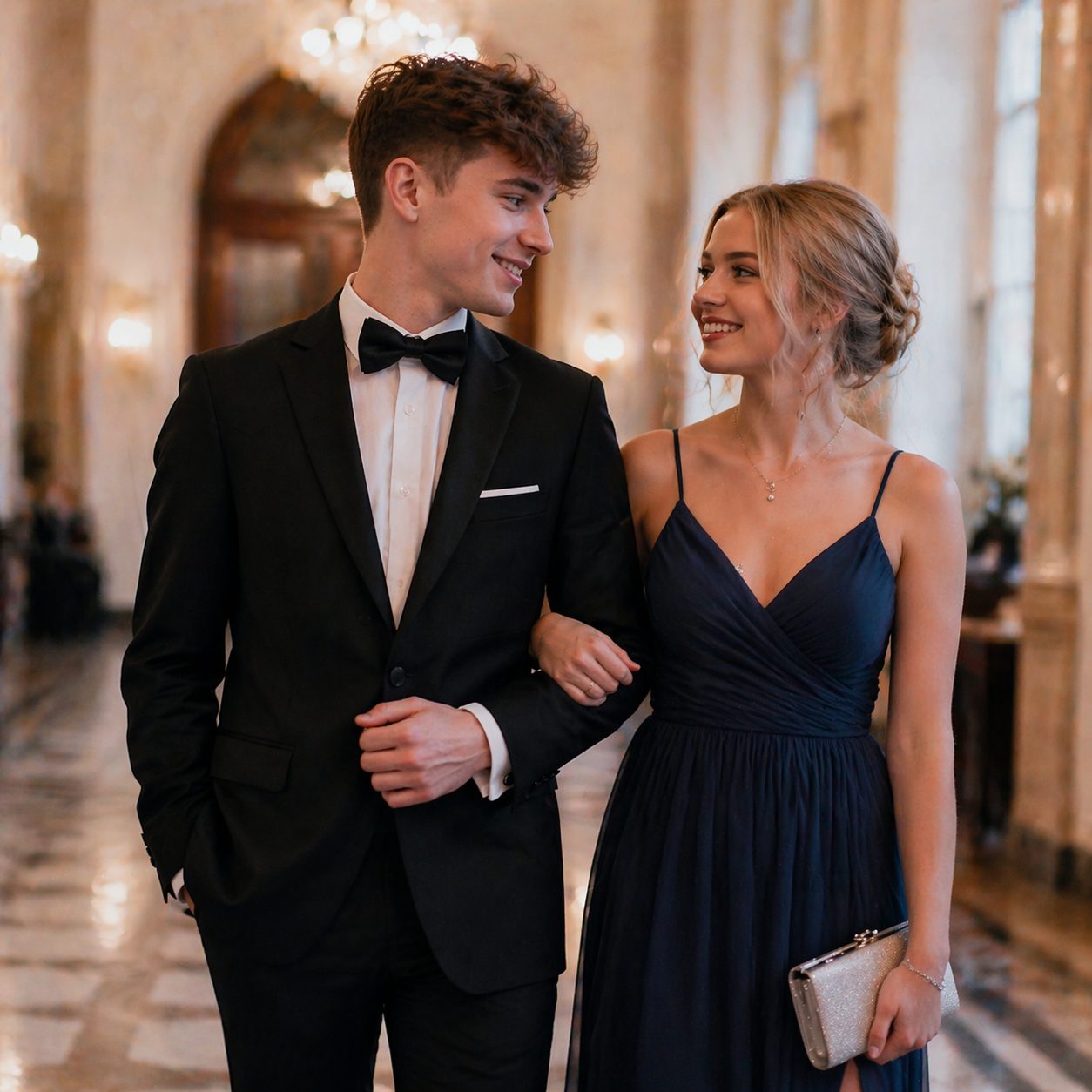 Plesový pár – sladěný outfit