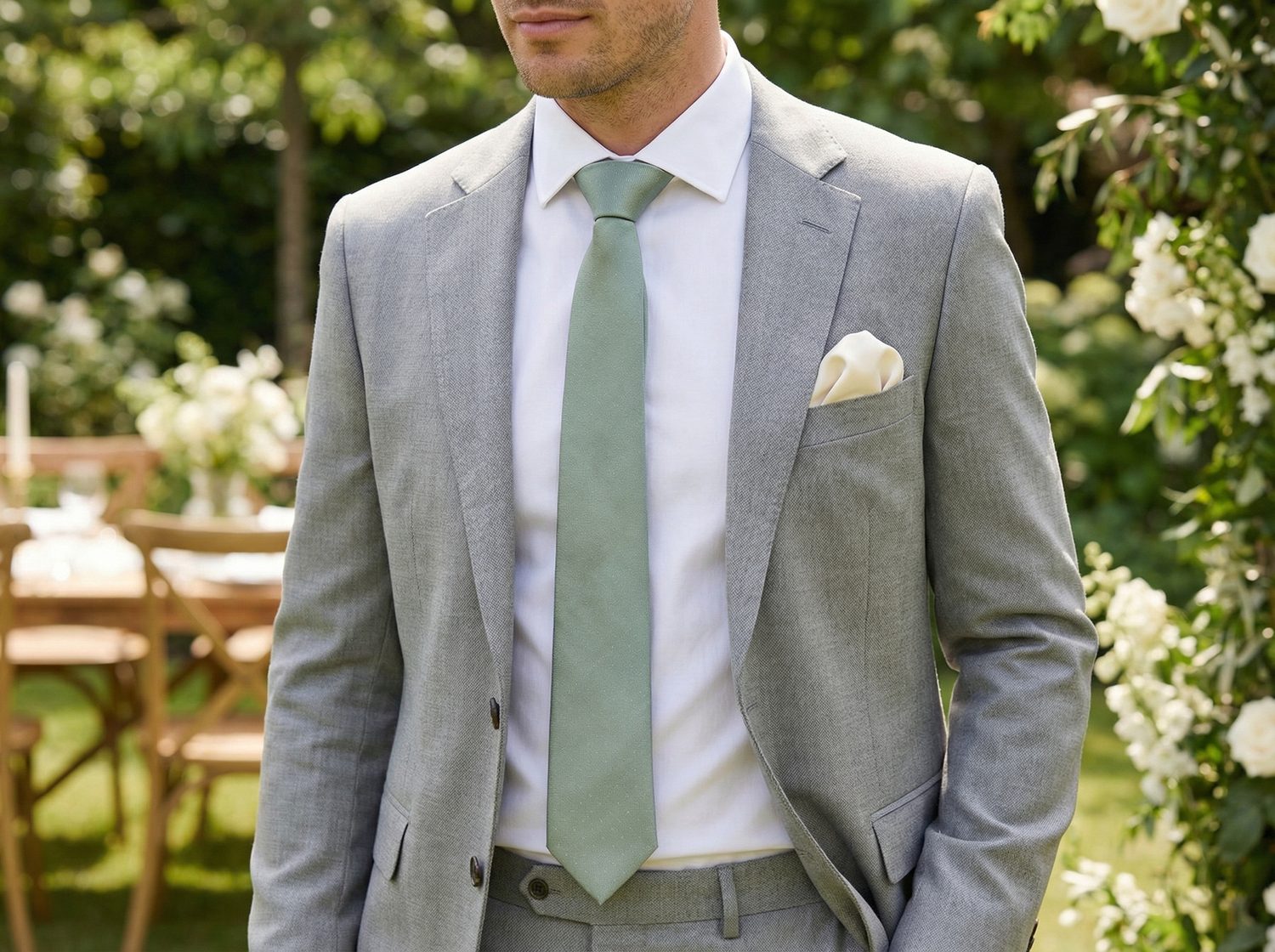 Cravată asortată cu accesoriile