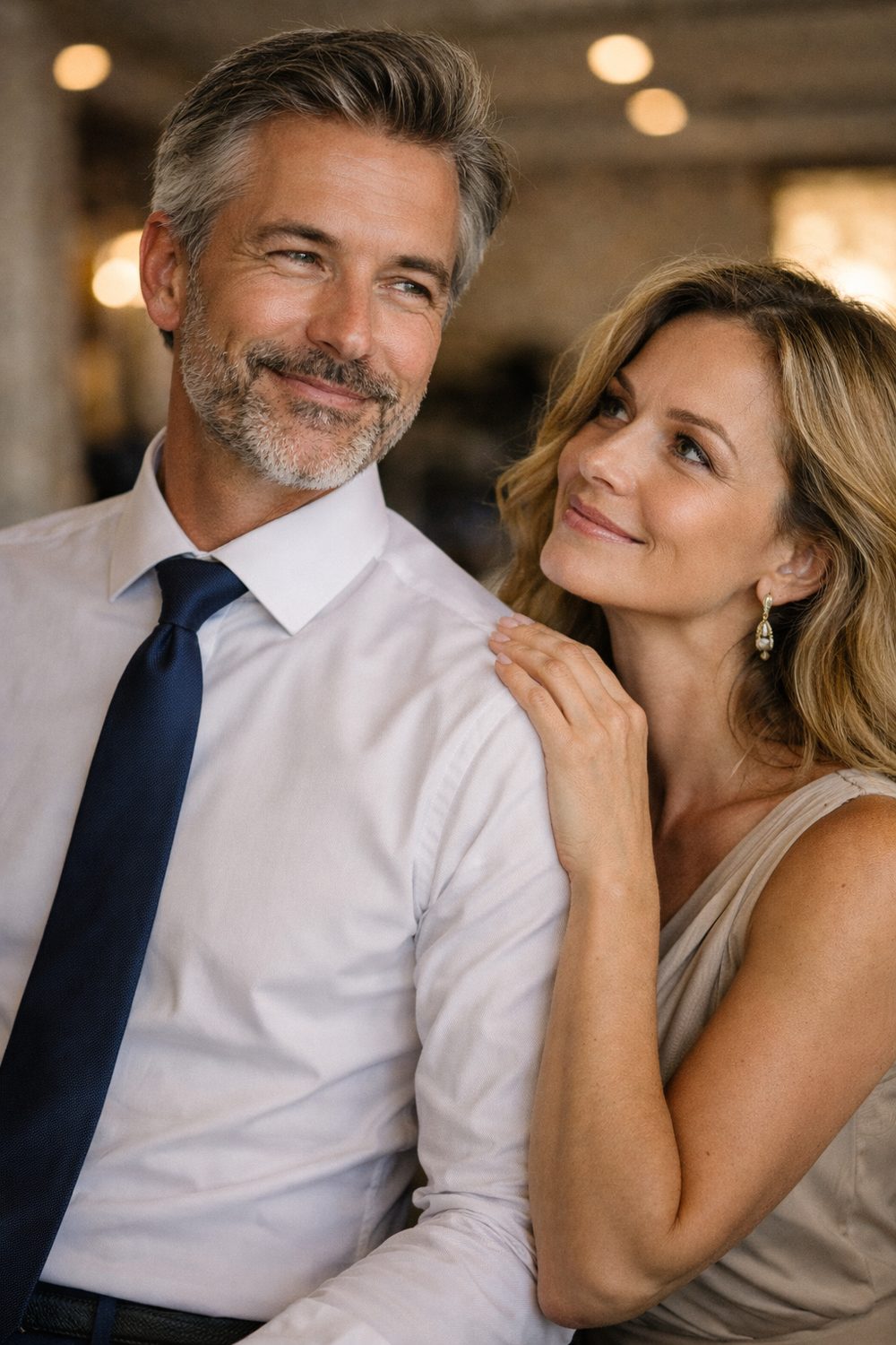 Spokojený muž v dobře padnoucí košili