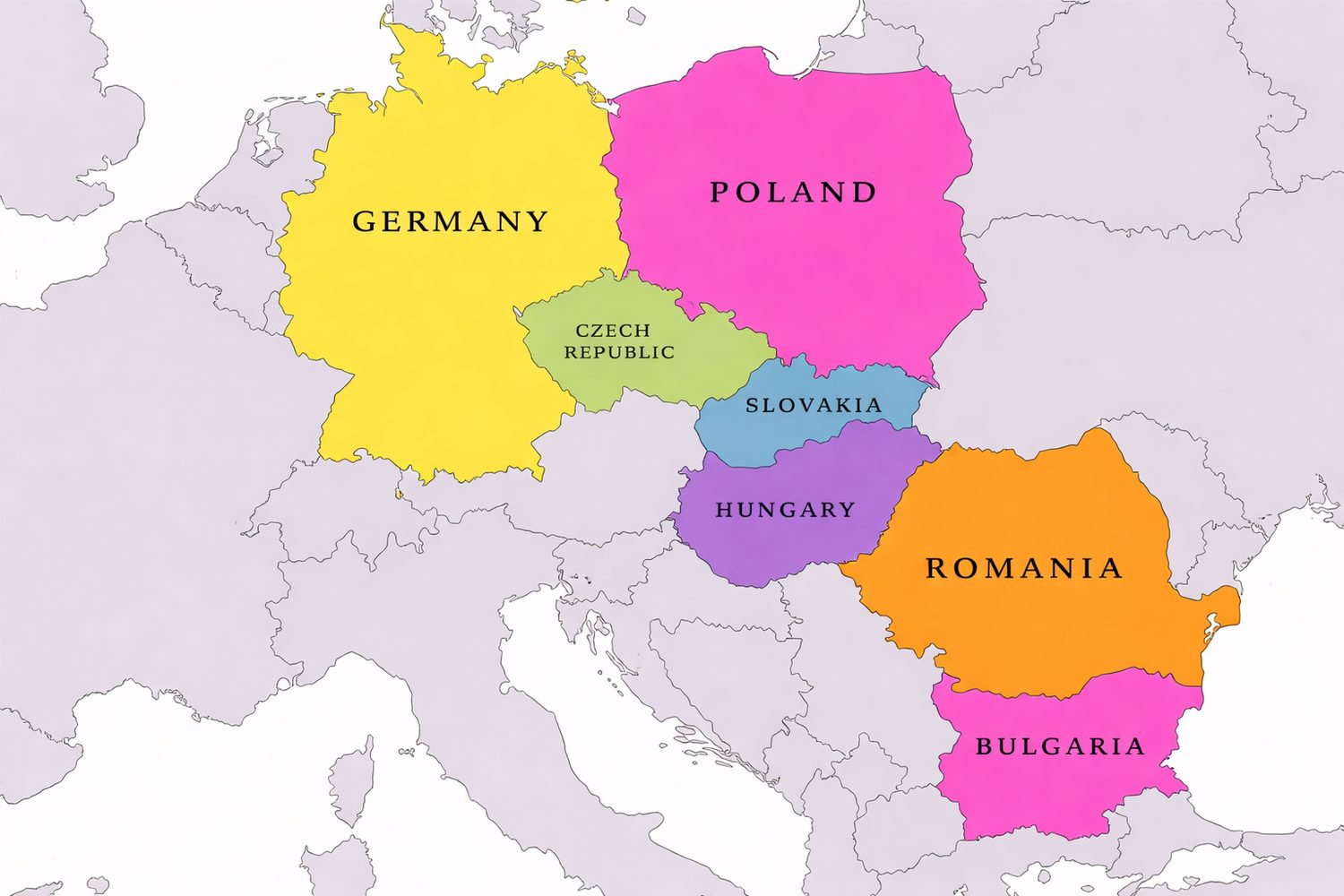 Az országok, ahová a Galamodino szállít