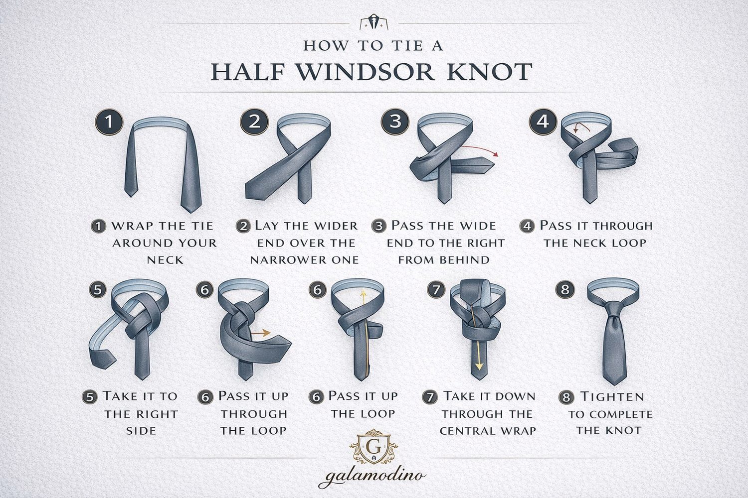 Windsor-Knoten, Krawattenbinden